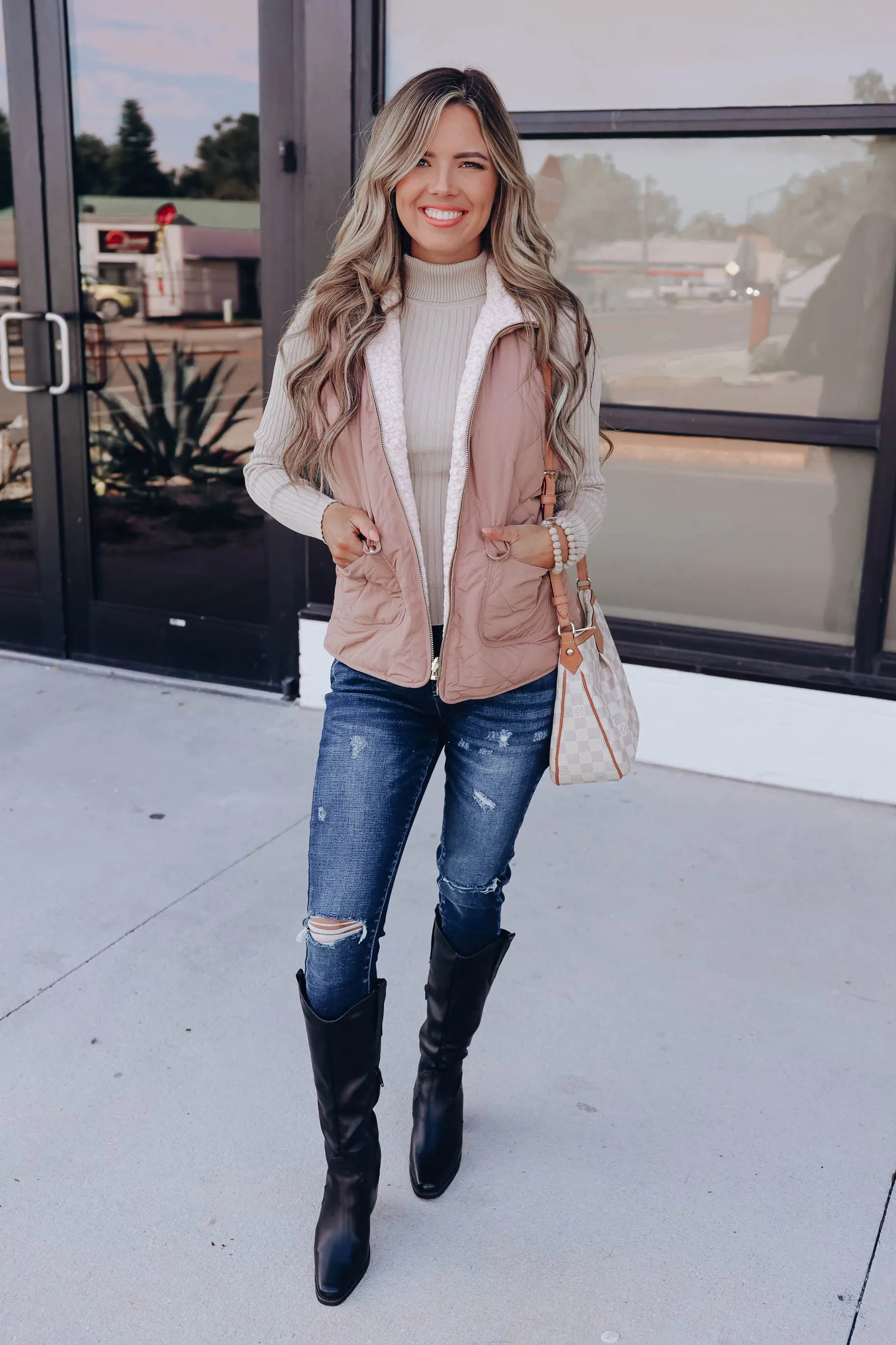 Arctic Quilted Vest - Cocoa
