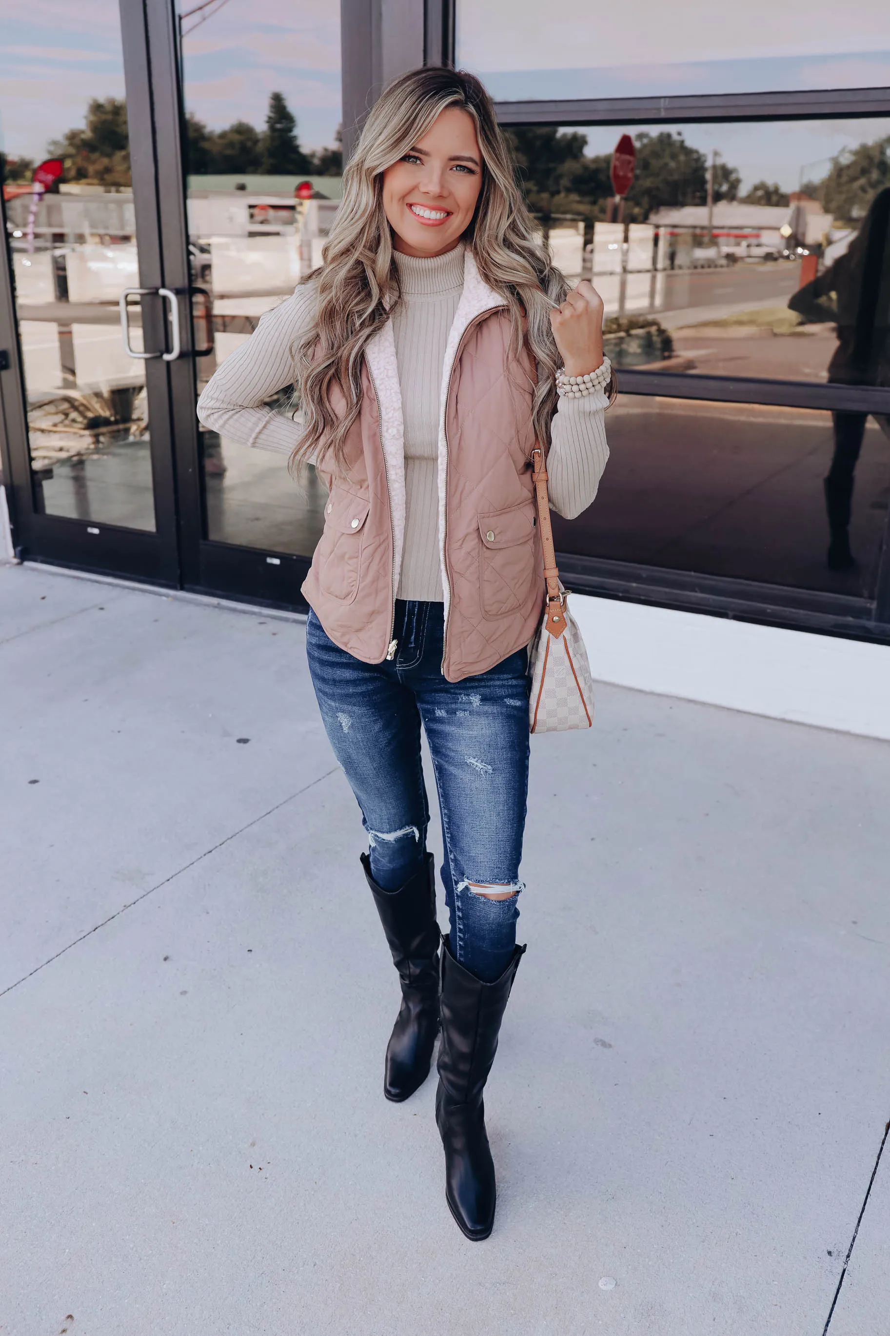 Arctic Quilted Vest - Cocoa