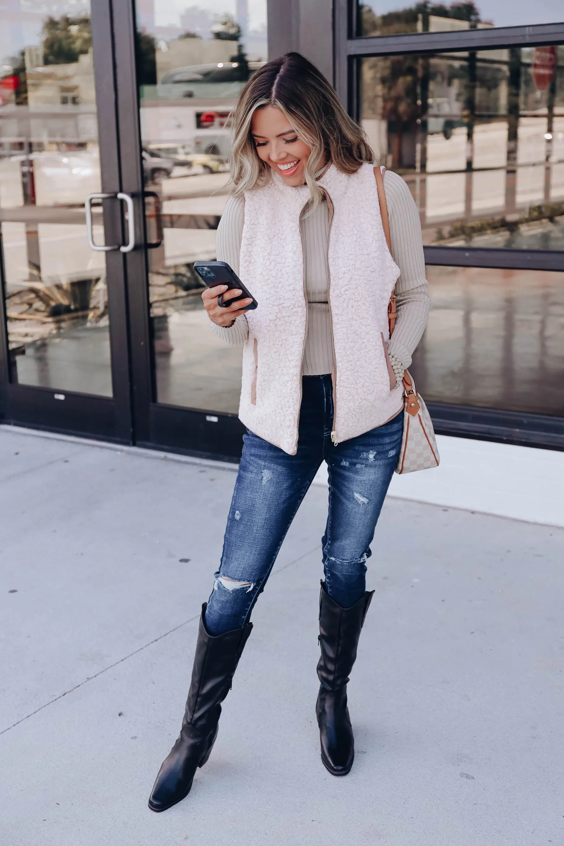 Arctic Quilted Vest - Cocoa