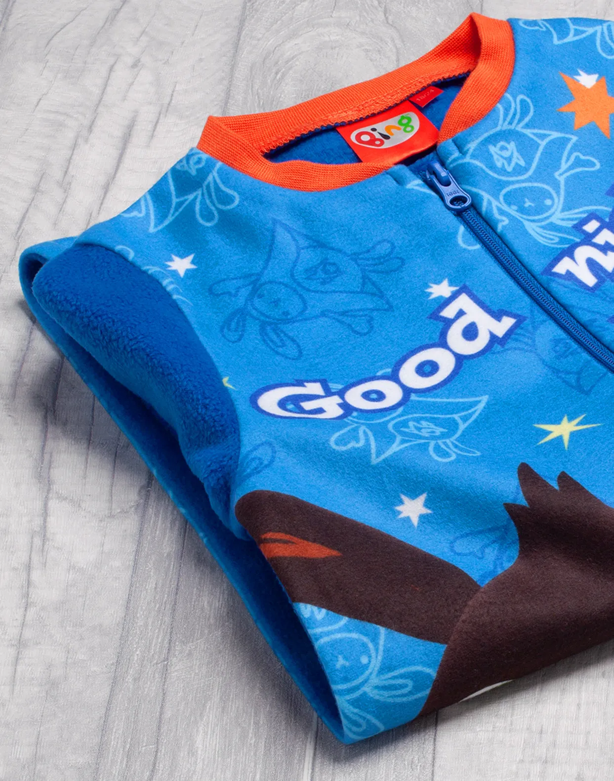 Bing Bunny and Flop "Good Night Bing" Kids Fleece Character Onesie