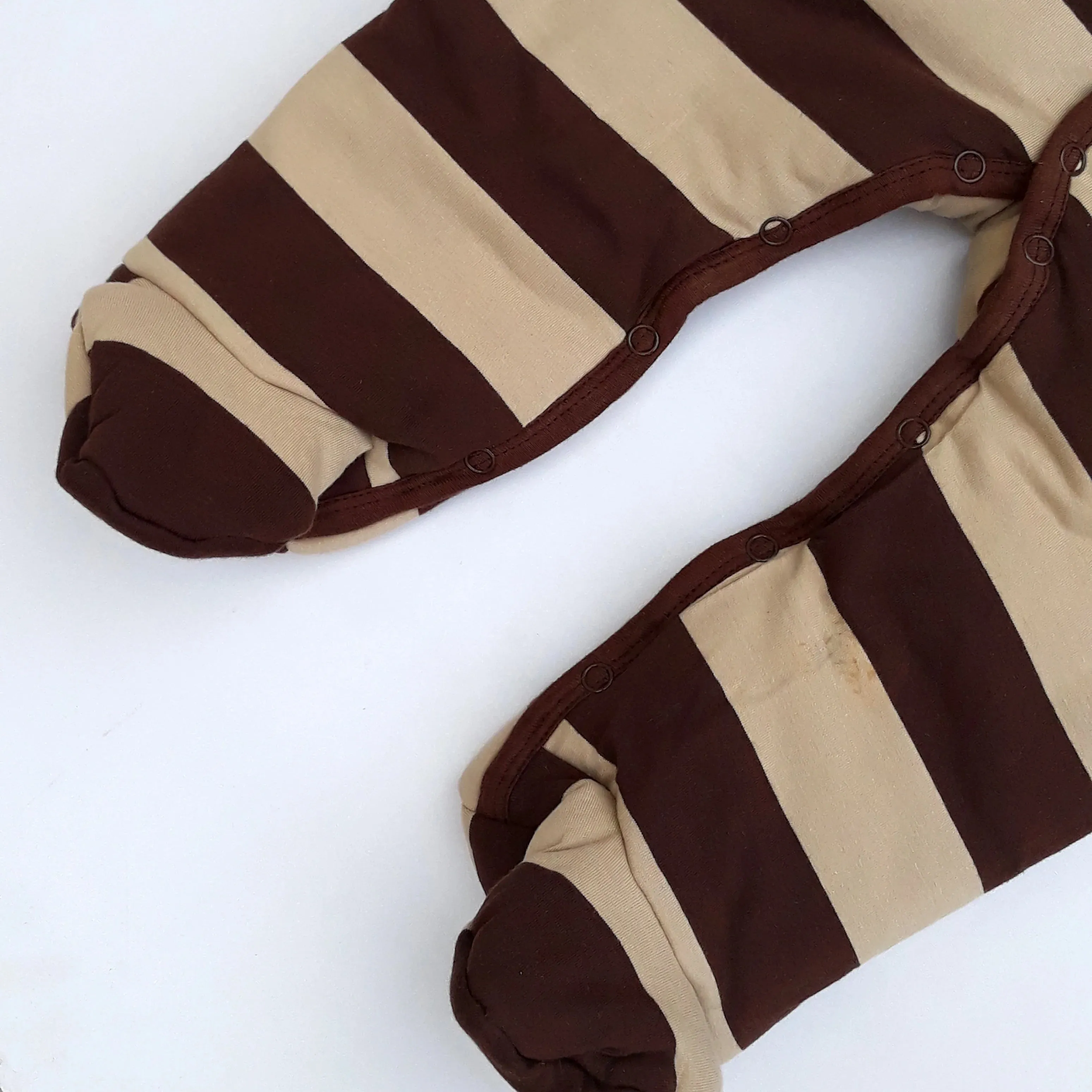 C Bear Embroided Brown With Skin Quilted Warm Snow Suit 11863