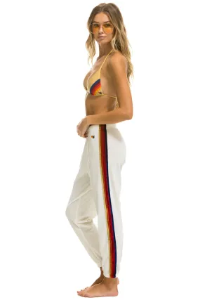 CLASSIC VELVET SWEATPANTS-WHITE