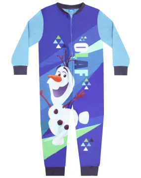 Disney Frozen 2 Olaf Boy's Microfleece Character Onesie
