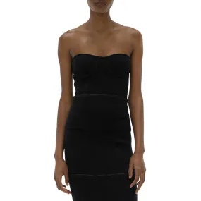 Helmut Lang Womens Wool Buster Strapless Top