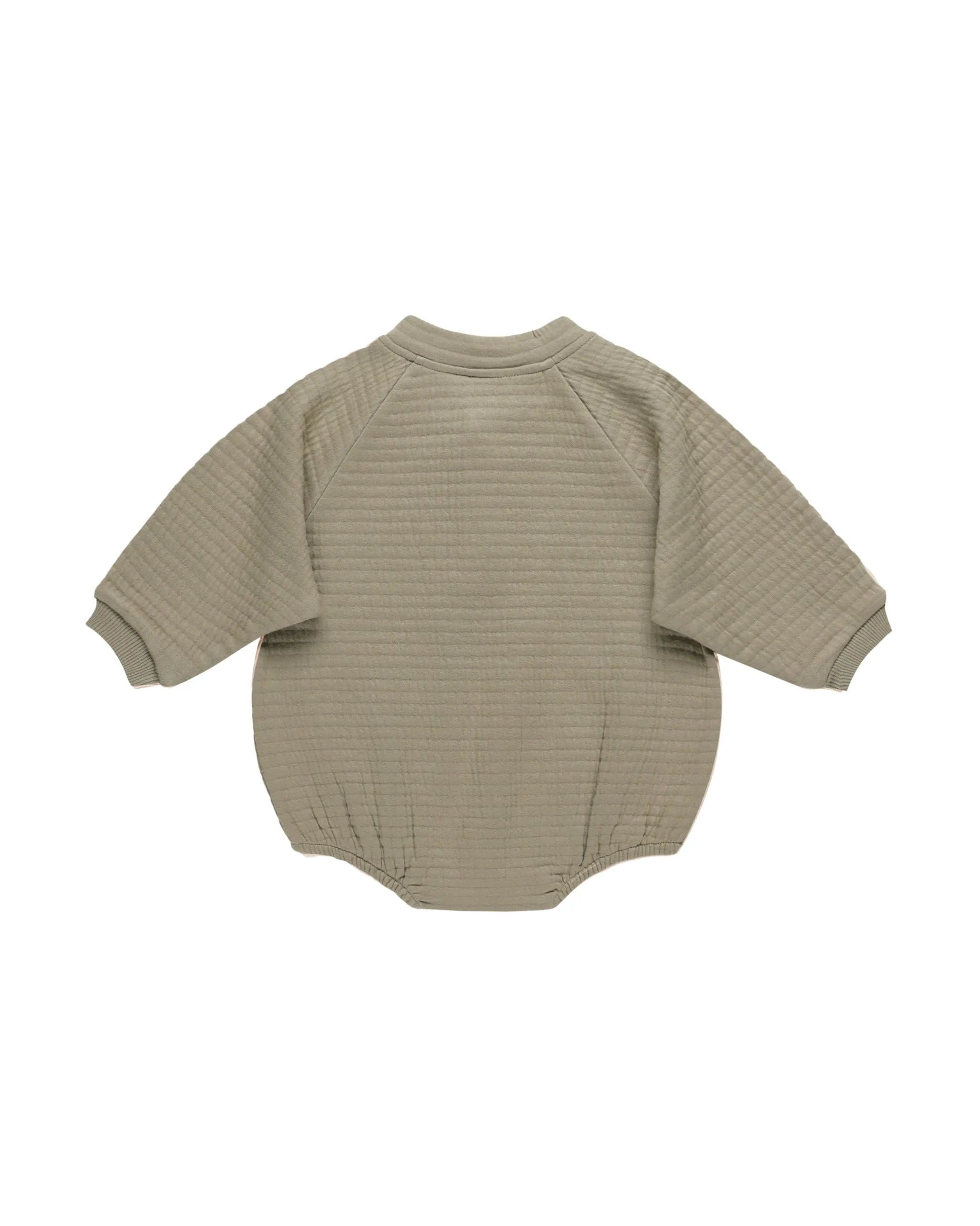 Henley Bubble Romper || Olive