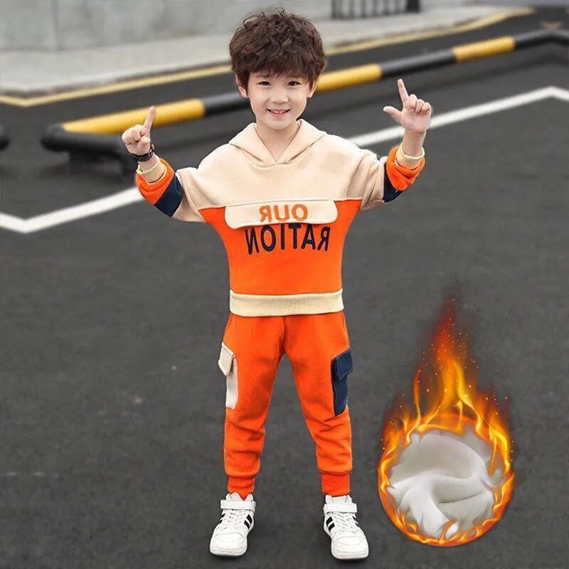 Hooded Sweater and Sweatpants (boy/girl) thin or thick options