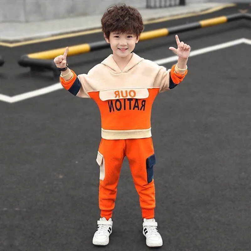 Hooded Sweater and Sweatpants (boy/girl) thin or thick options