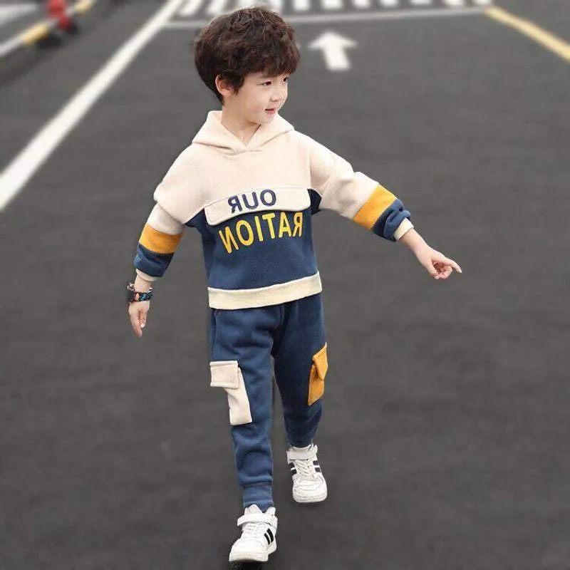 Hooded Sweater and Sweatpants (boy/girl) thin or thick options