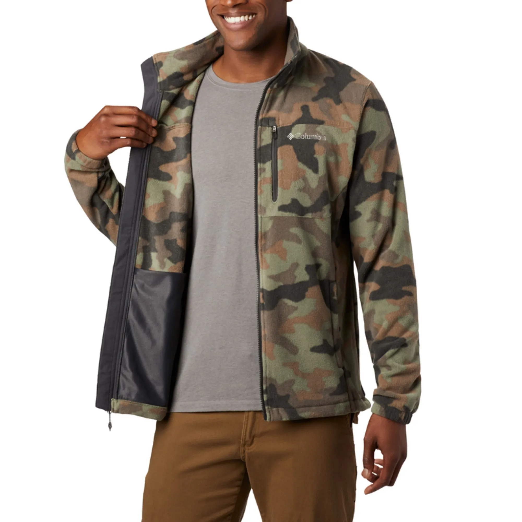 Men Loop To Pines Fleece Jacket - Cypress Camo