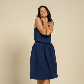 Midi Skirt Sophia Storm Blue