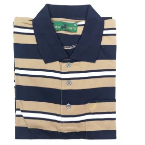 NEW GENTS Navy/Stone SS Golfer