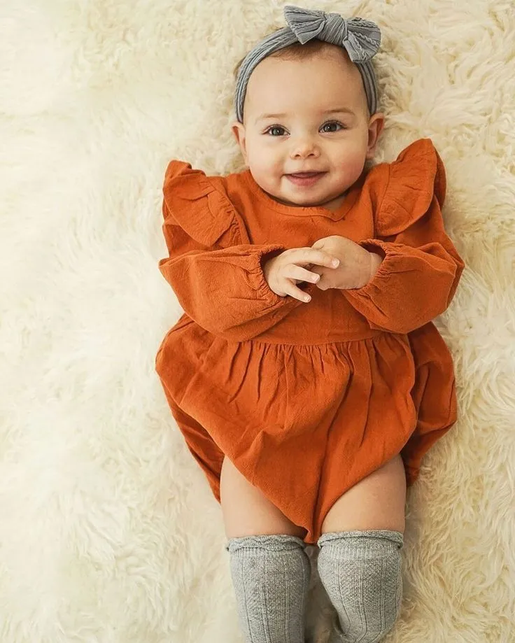 Pumpkin Spice Balloon Romper #100039