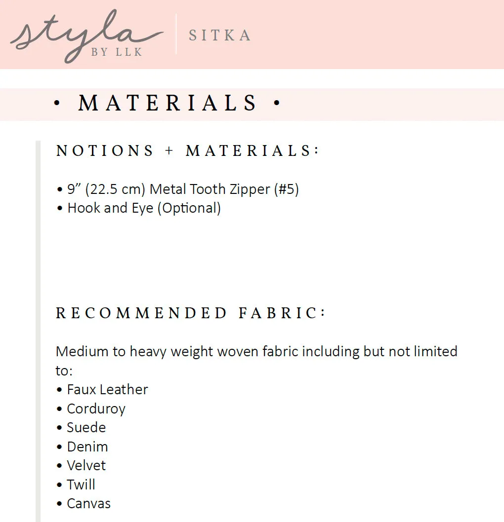 Styla Asbury, Styla Bryson and Styla Sitka 3 Pattern Bundle