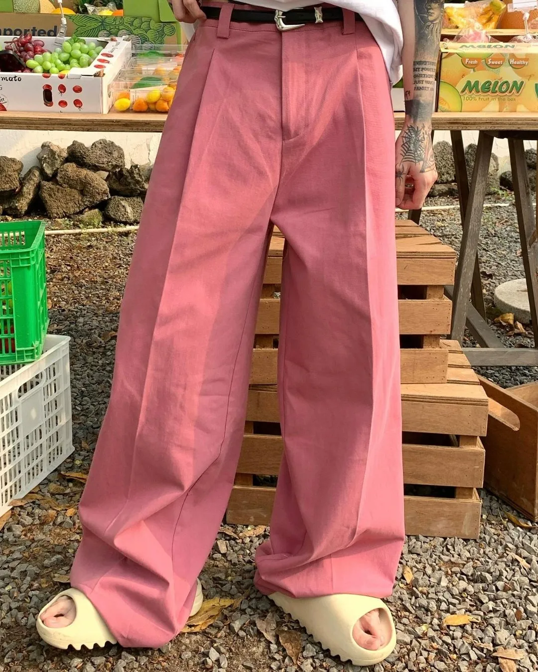 Trending Color Wide Pants CBJ0028