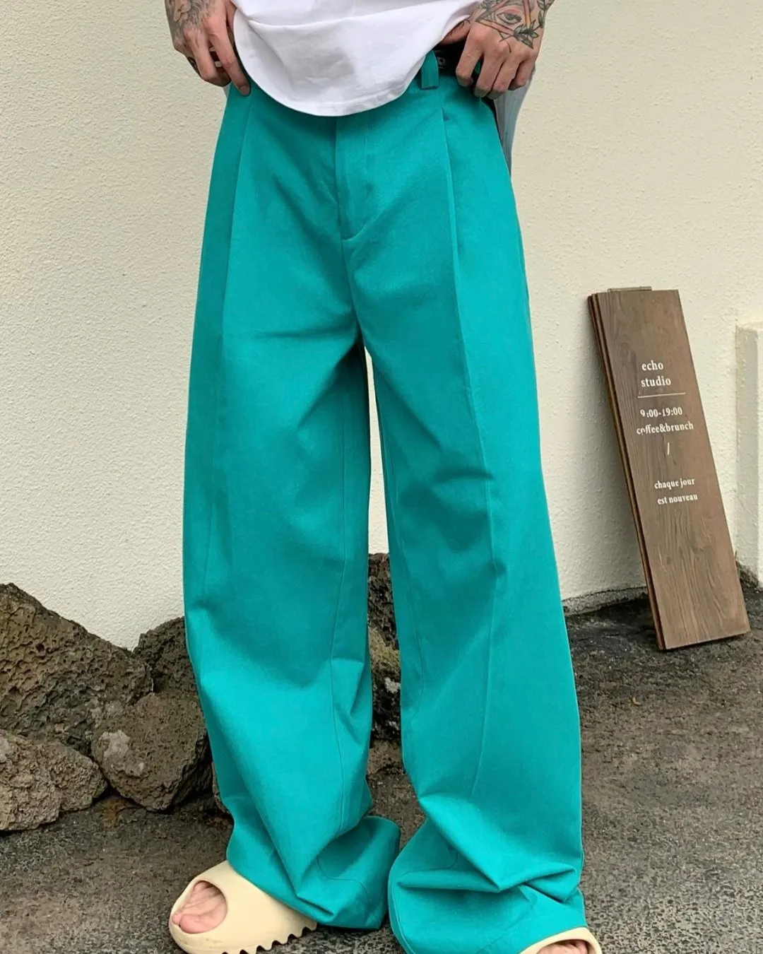 Trending Color Wide Pants CBJ0028