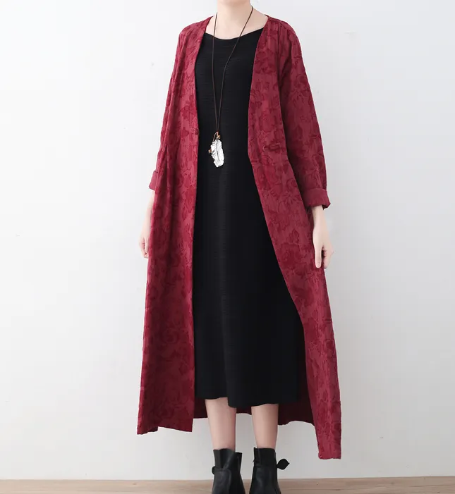 V Neck Jacquard Autumn Women Dresses Casual Coat Women DressesSSM97219