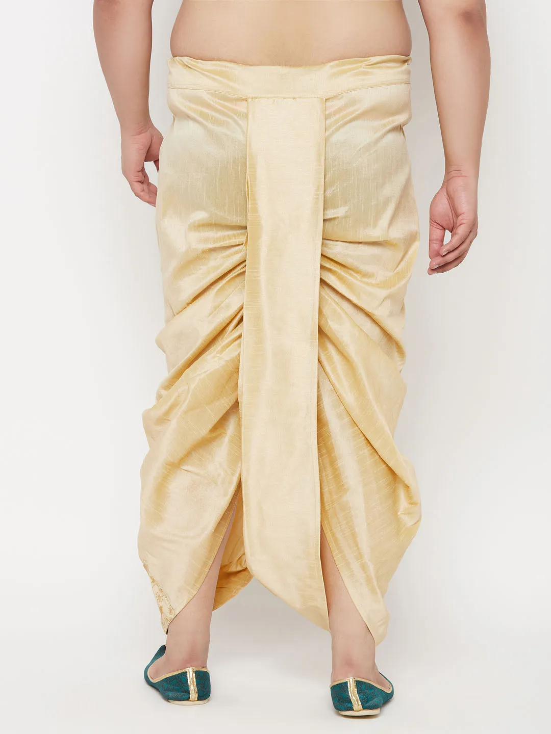 Vastramay Gold Embroidered Traditional Dhoti