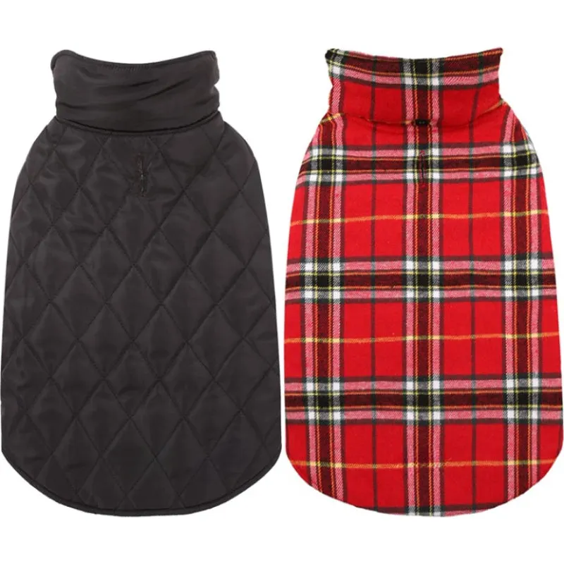 Warm Dog Coat, Reversible Dog Jacket Waterproof Dog Winter