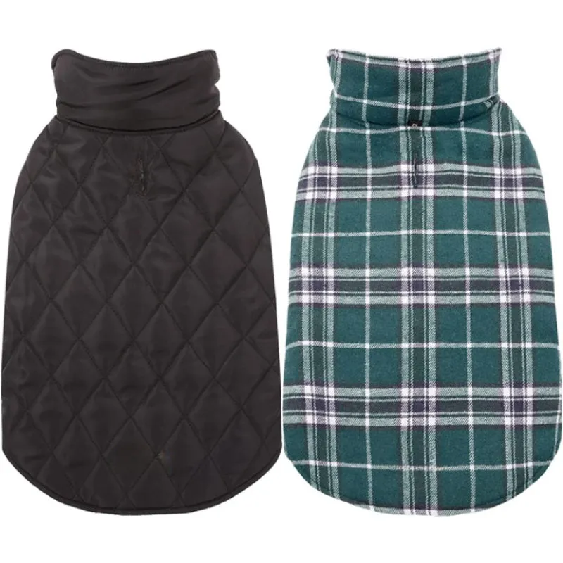 Warm Dog Coat, Reversible Dog Jacket Waterproof Dog Winter