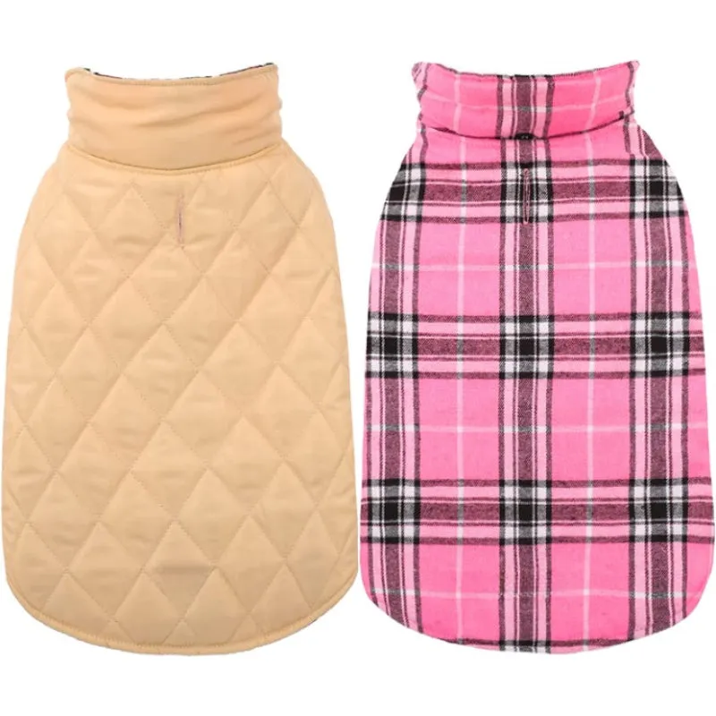 Warm Dog Coat, Reversible Dog Jacket Waterproof Dog Winter