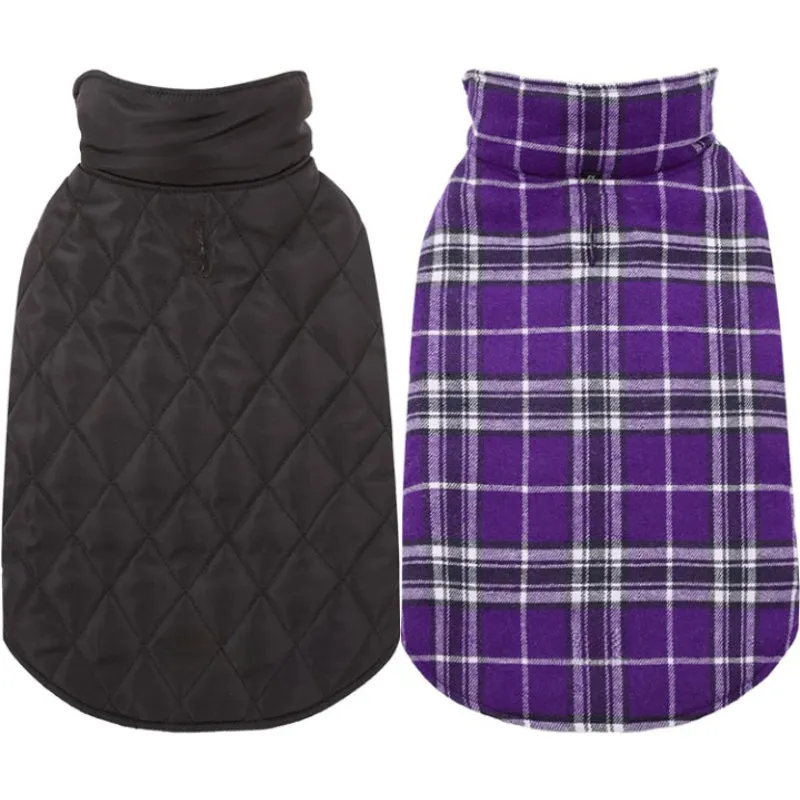Warm Dog Coat, Reversible Dog Jacket Waterproof Dog Winter