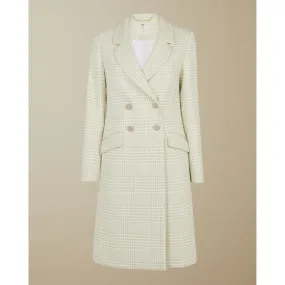 Women Sophili-Double Breasted Collar Coat - Natural