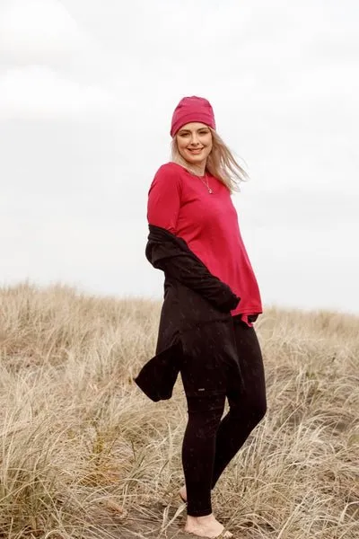 WOMEN'S 100% MERINO WOOL (210) LEGGINGS BLACK EBAS45P