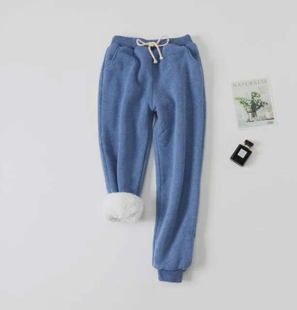 Women's Lamb Velvet Padded Sweatpants