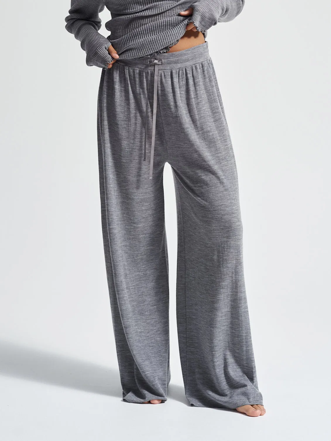 Woolen Barbera | Merinowolle - Grey Melange