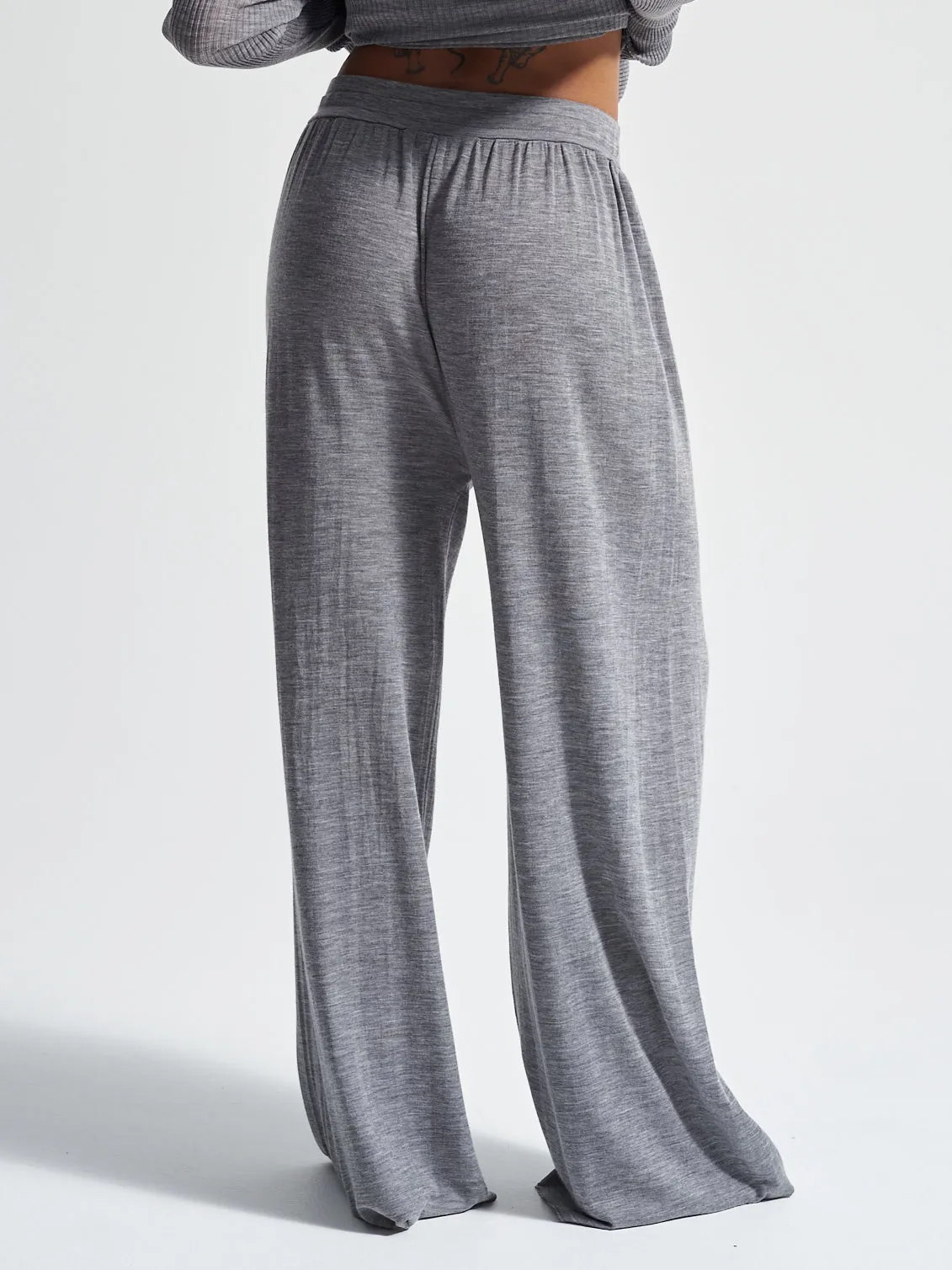 Woolen Barbera | Merinowolle - Grey Melange