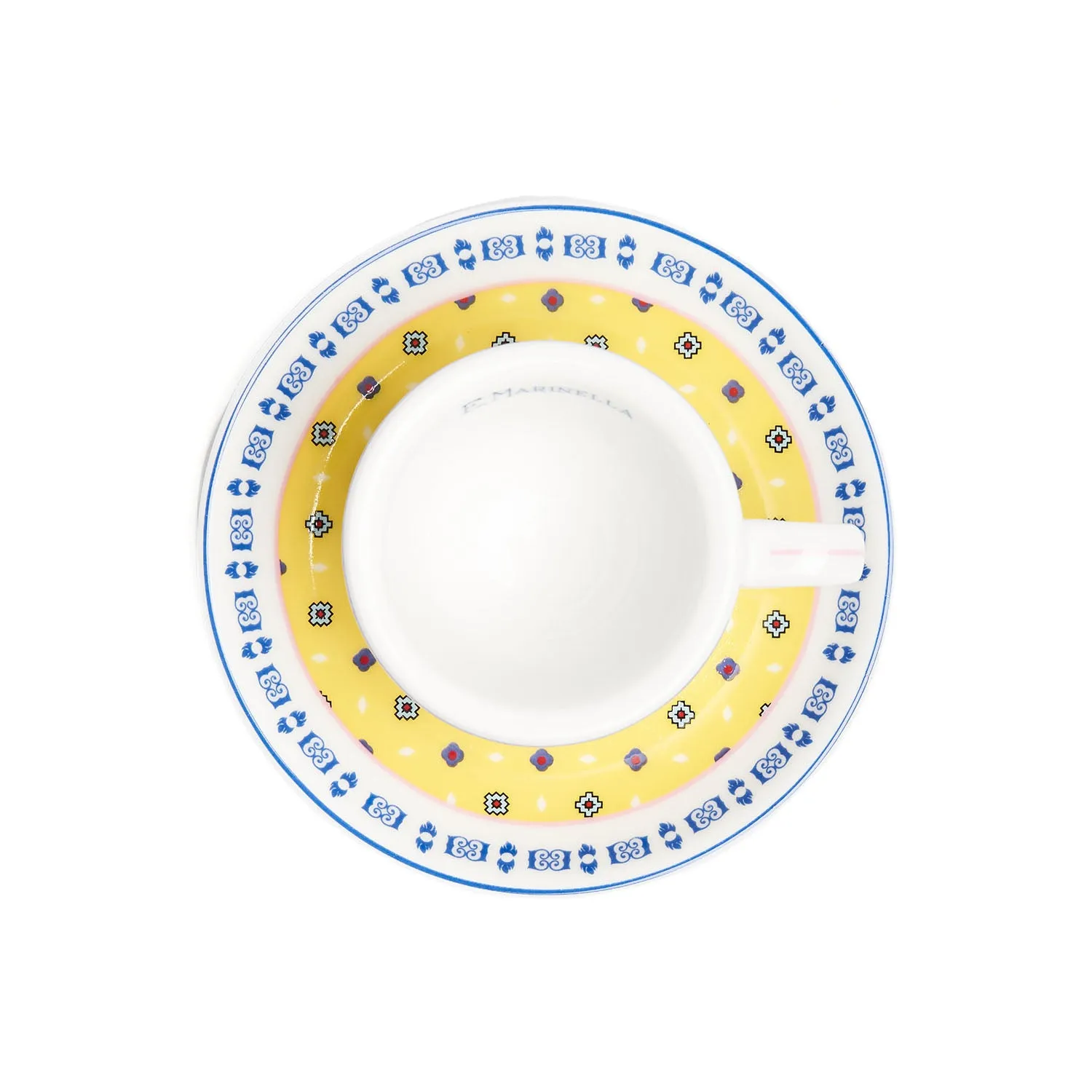 YELLOW COFFEE CUP WITH SAUCER